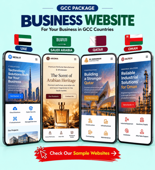 Professional Business Website Development – GCC | 5 Pages