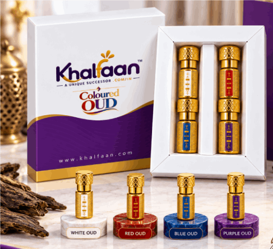 Khalfaan_Attar_Gift_Coloured_Simple-and-amzed.png Khalfaan Coloured OUD – Arabian Oud Attar Collection | 4 × 3ml