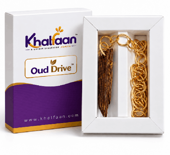 Khalfaan_Attar_Gift_OUD_Drive_Gold_Chain_Car_lixuary_bwm_car_hang.png Khalfaan Oud Drive™ Hanging Oud Aroma for Your Car (Pack of 1)
