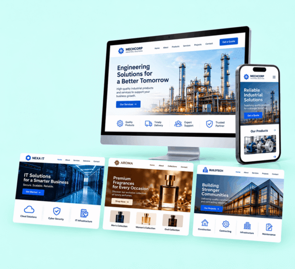 Professional Website Design Business Website Development for GCC with Invoice