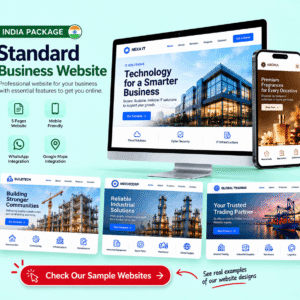 Business Website Design– India | 4 Pages